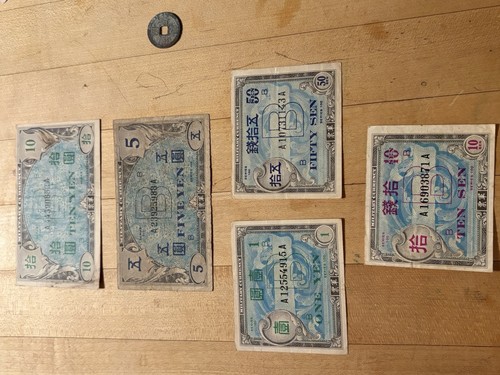 Lotto monete militari giappone - lotto,